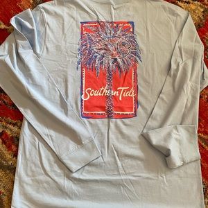 NWT Southern Tide Palm Tree long sleeve T-shirt